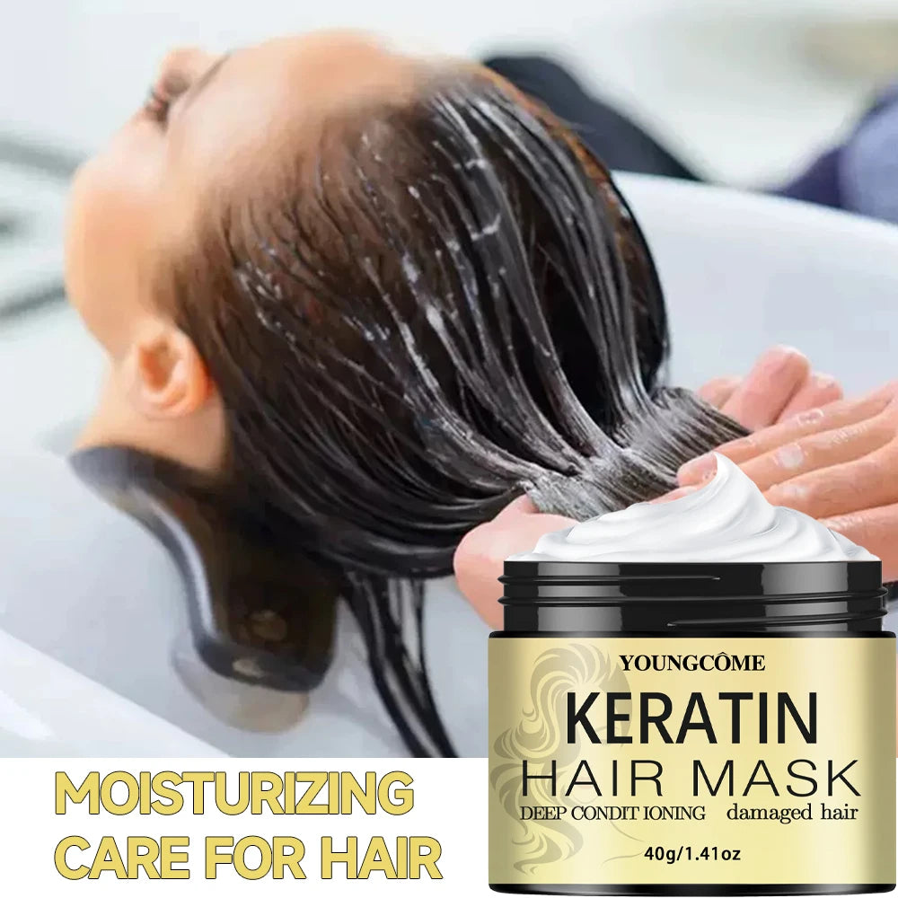 YOUNGCOME Keratin Hair Mask – Deep Conditioning Treatment 210g
