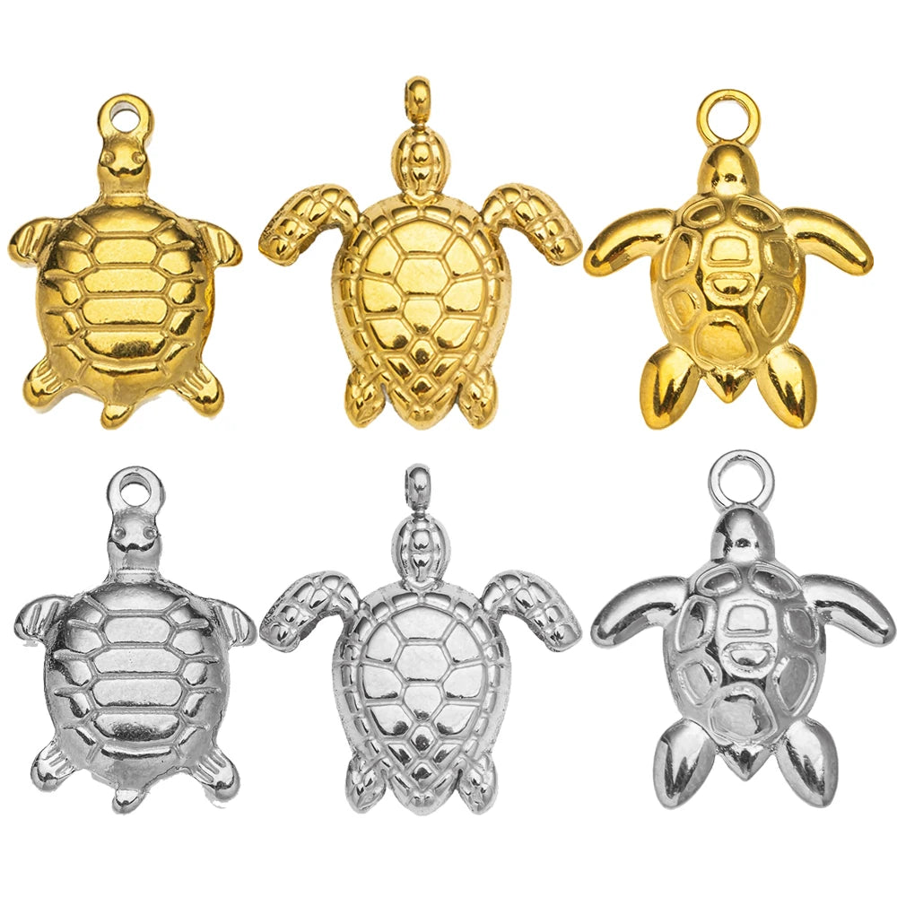 10pcs Stainless Steel Summer Beach Charms Starfish Seashell Conch Pendants for DIY Bracelet Necklace Earrings Jewelry Making Oasis Select