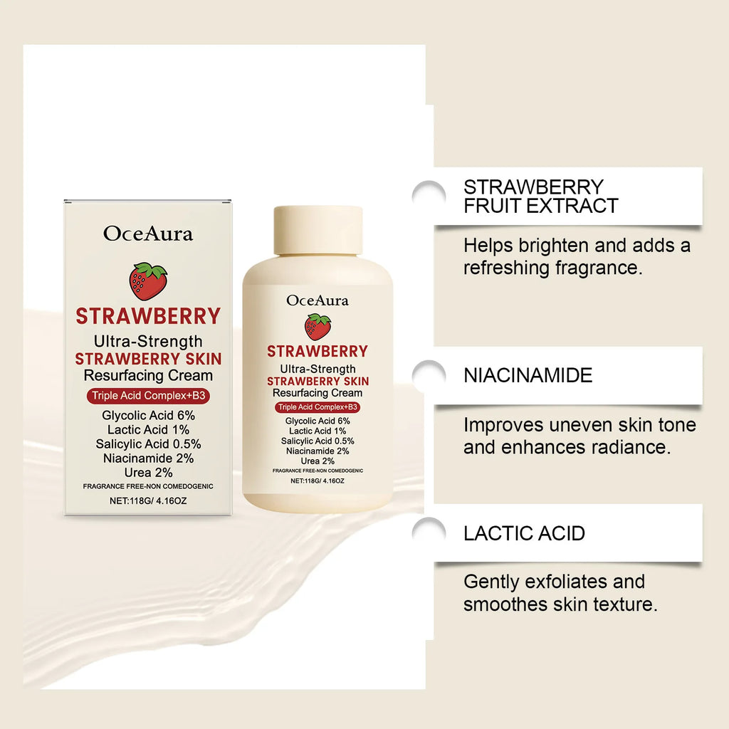 Strawberry Extract Rich Moisturizing Cream 118g – Deep Hydration