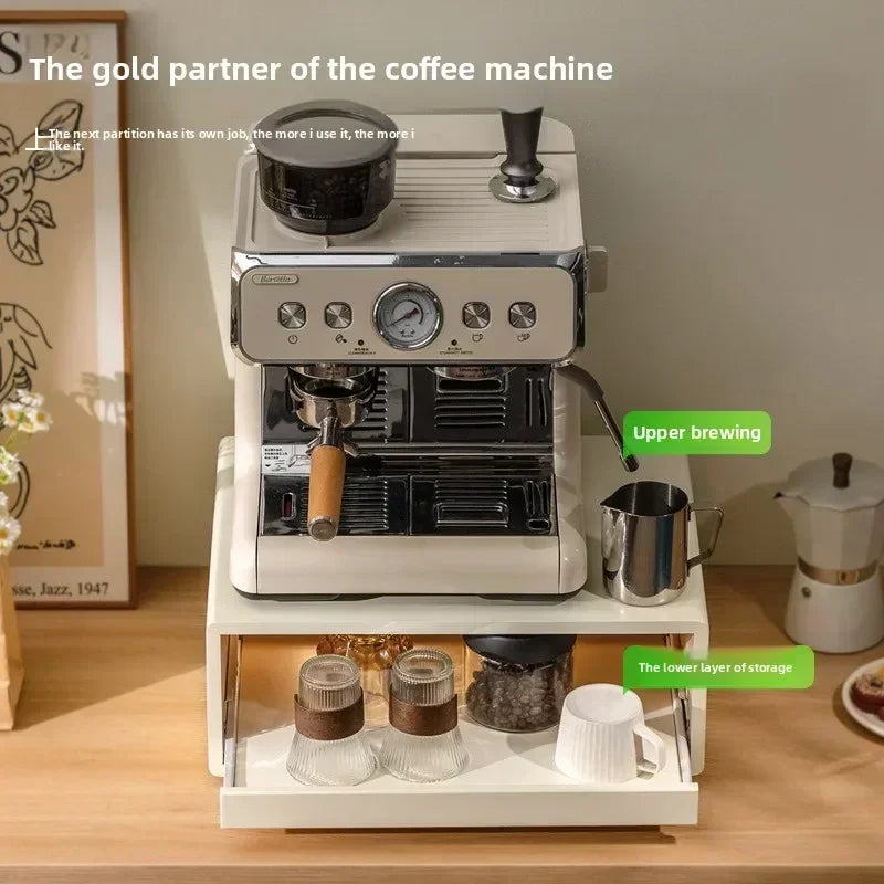 Multi-functional Capsule coffee display stand, water bar ins wind table, tea bag storage box, coffee machine base, drawer rack Oasis Select