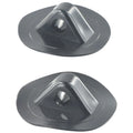 2 Pcs Inflatable Boat Safety Rope Buckle PVC Awning Buckle Anchor Rope Buckle 2X Black Grommets Durable Camping Accessories Oasis Select 2PCS