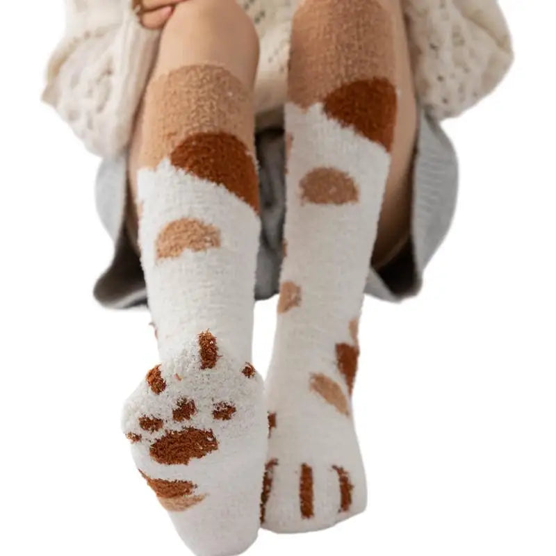 Womens Fuzzy Socks Winter Warm Soft Cozy Fluffy Microfiber House Sleeping Slipper Socks Women's Stockings Oasis Select C One Size
