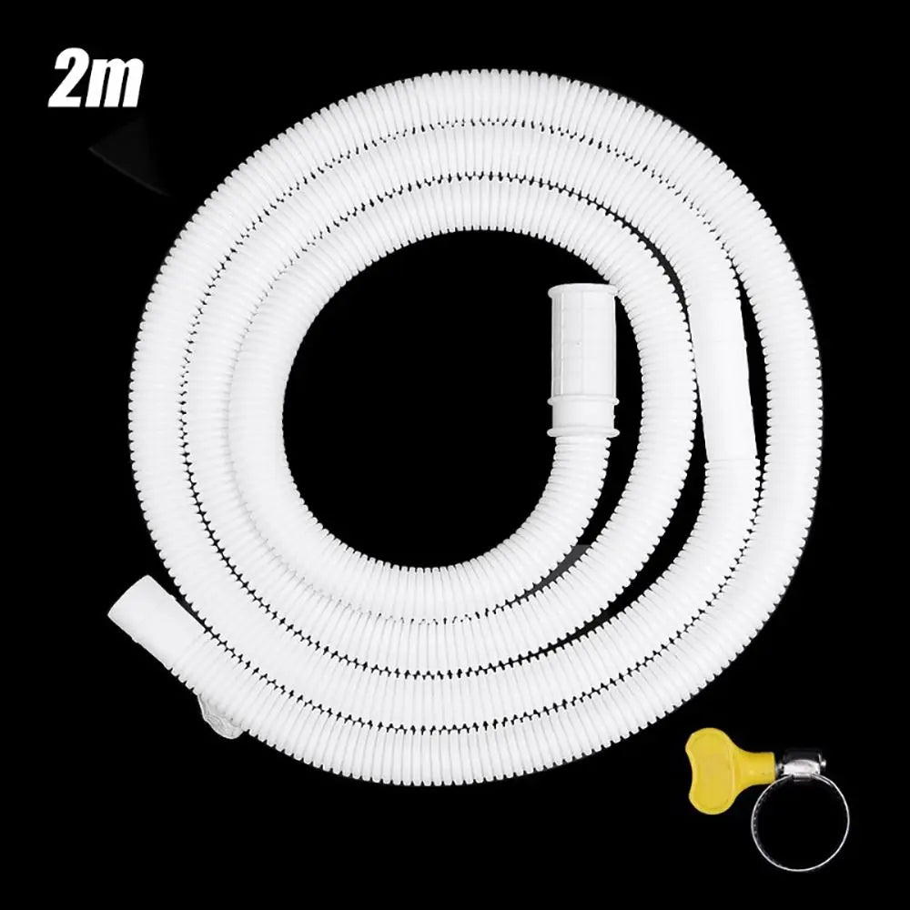 Flexible PP Drain Hose Pipe – Stretchable White Plumbing Tube