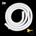 Flexible PP Drain Hose Pipe – Stretchable White Plumbing Tube