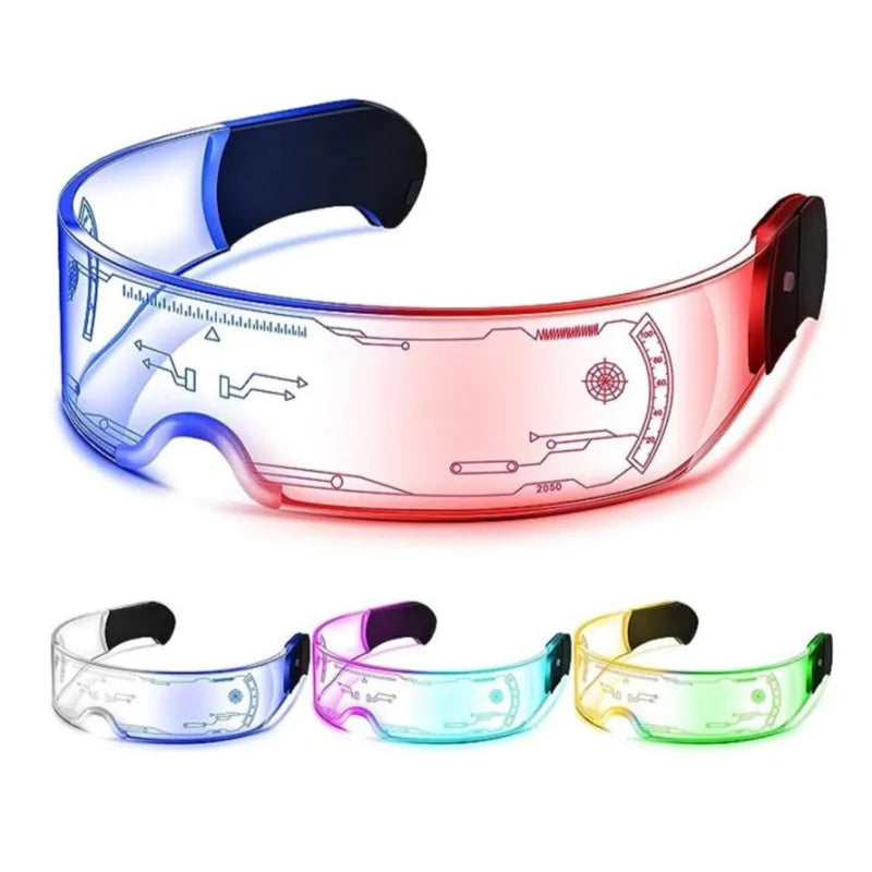LED Light-Up Party Glasses | 7-Color Flashing Goggles