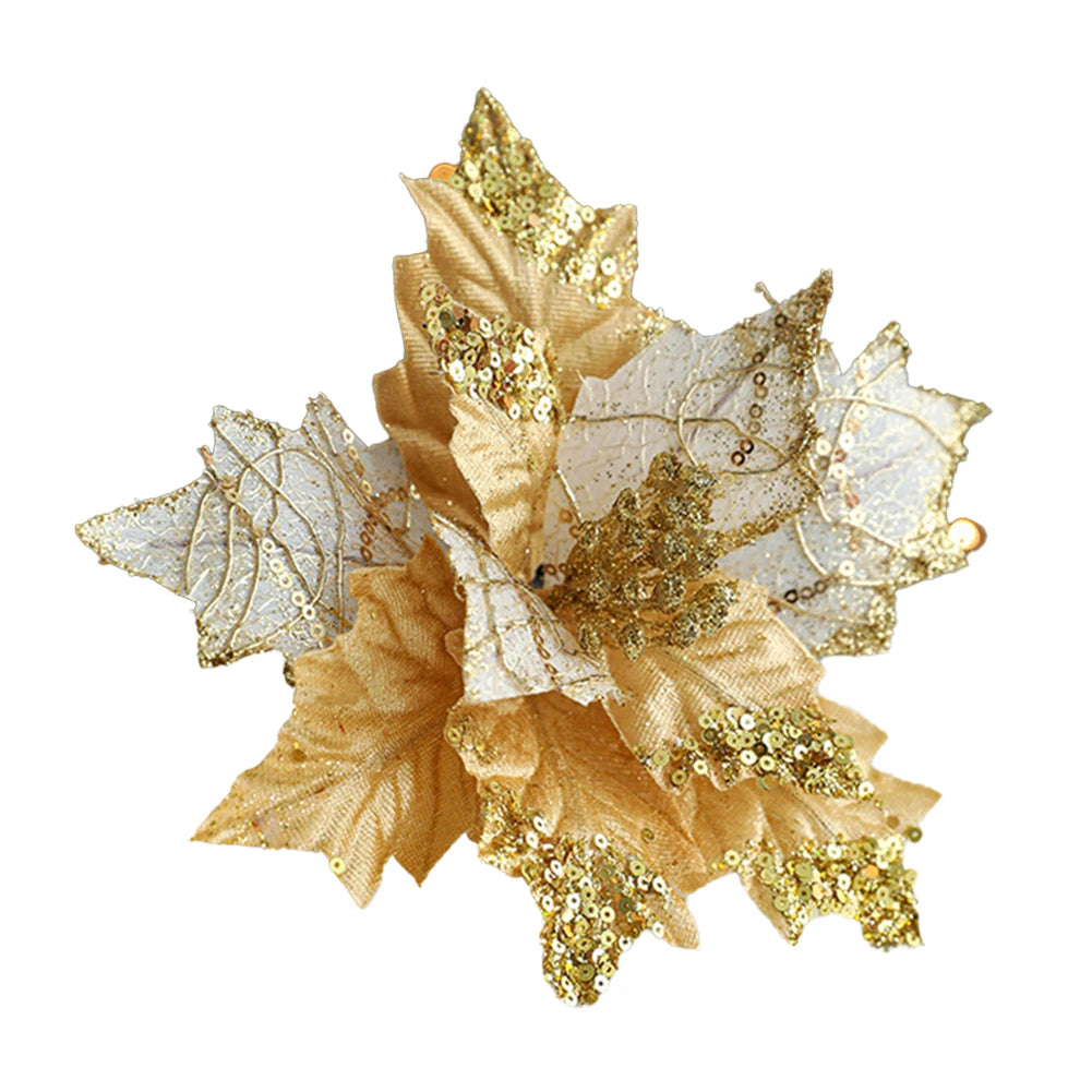 Festive Atmosphere 20cm DIY Flower Arrangement DIY Flower Arrangement For Christmas Bride Flannel Ornaments Beautiful Design Oasis Select Gold China Mainland