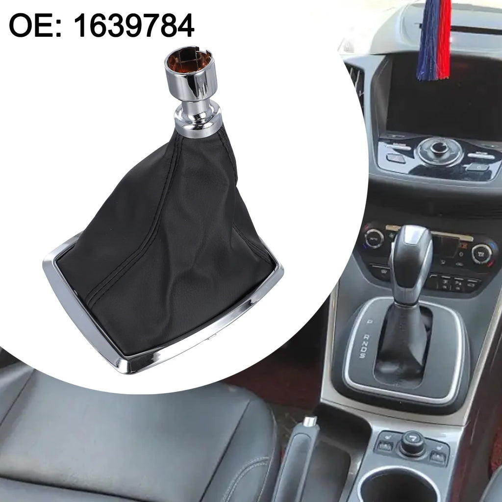 Shift Knob Cover Gearshift Boot Lever Car Interior Accessory Dustproof Easy To Use Leather Wear-resistant Non-deformation Oasis Select