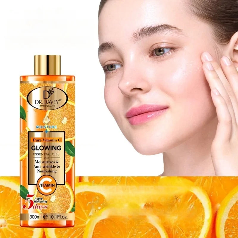 DR.DAVEY 300ml Vitamin C Body Oil – Moisturize & Brighten Skin