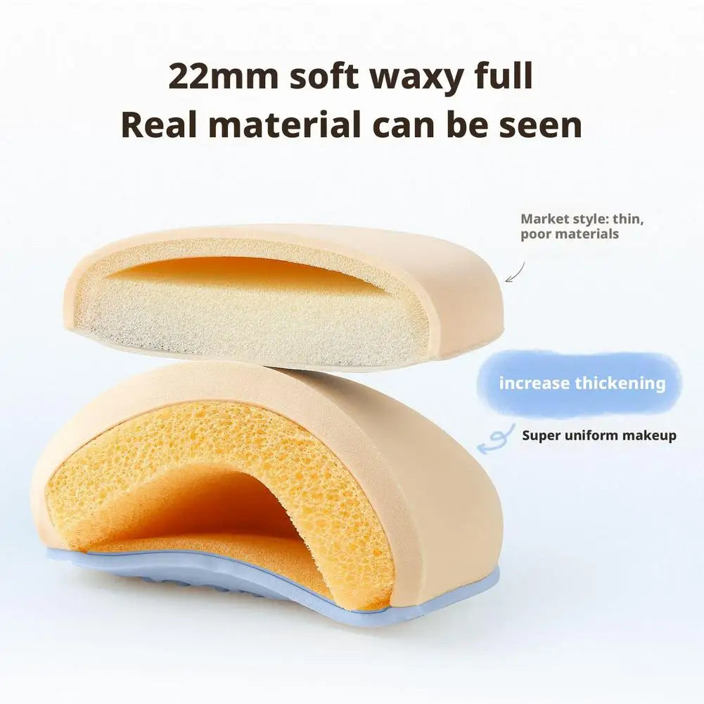 Air Cushion Cosmetic Puff Makeup Cotton Candy Sponge Soft Leather Clip Wet Dry Use Makeup Tool Oasis Select
