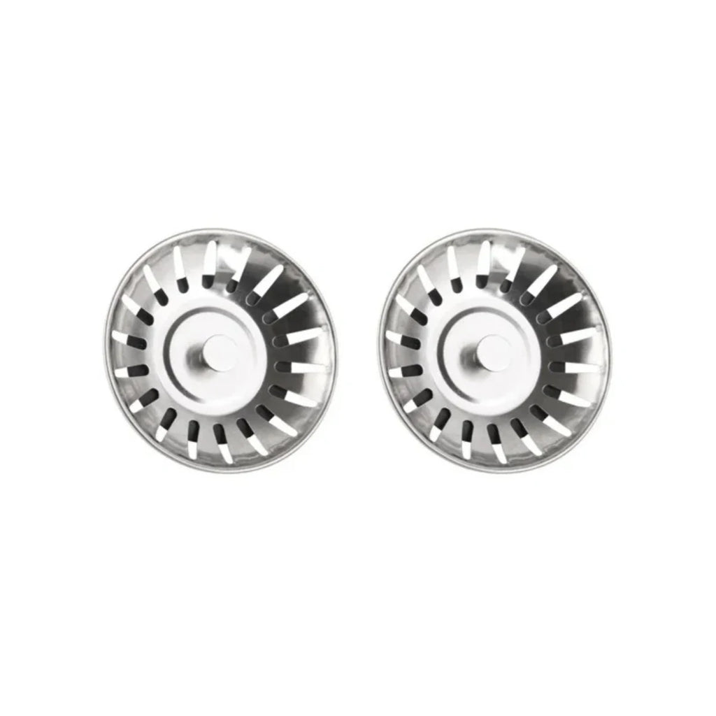 2pcs Kitchen Sink Strainer Stoppers and 1pc Sink Cleaning Cloth, Drain Plug, Sink Filter, Kitchen Floor Drain Tool Oasis Select Silver-Set1