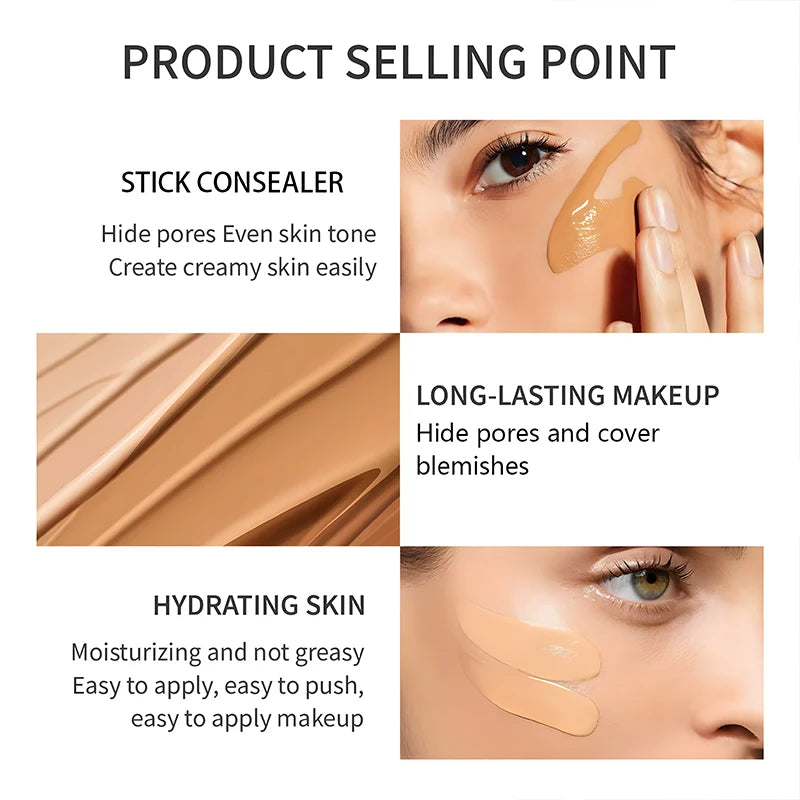 O'CHEAL Color-Changing Foundation Stick | Matte & Waterproof Foundation Stick Oasis Select