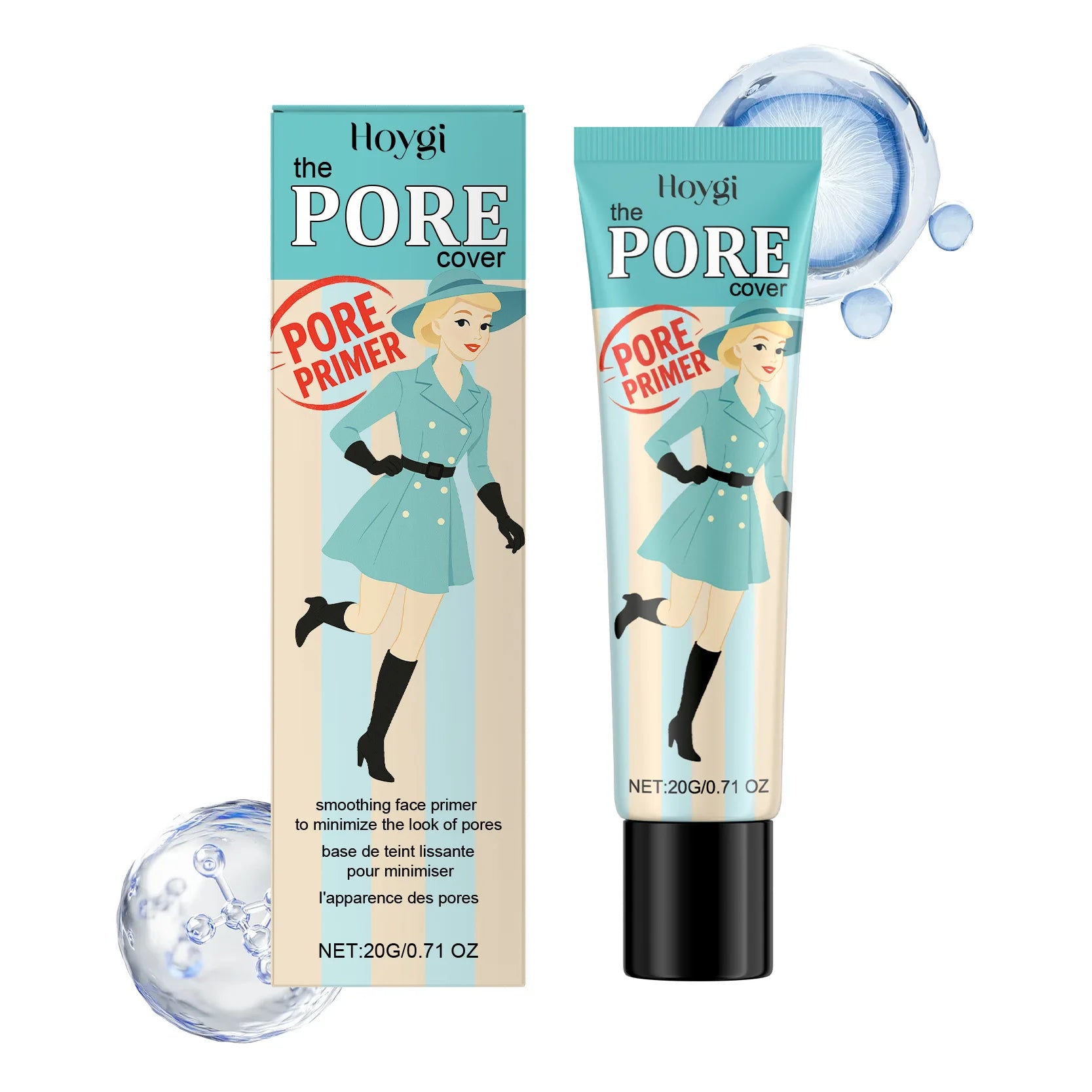 Hoygi Pore Primer Long Lasting Makeup Absorb Excess Oil Fine Texture Refresh Moisturizing Gentle Formula Smoothing Face Primer Oasis Select 20g