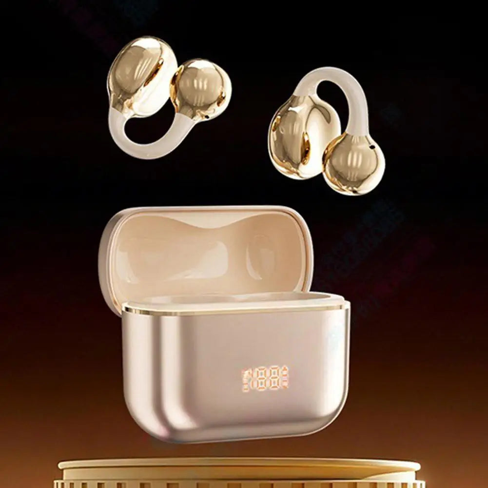 GRWIBEOU N39 Open-Ear Clip Bluetooth 5.4 Earbuds | 50Hr HiFi