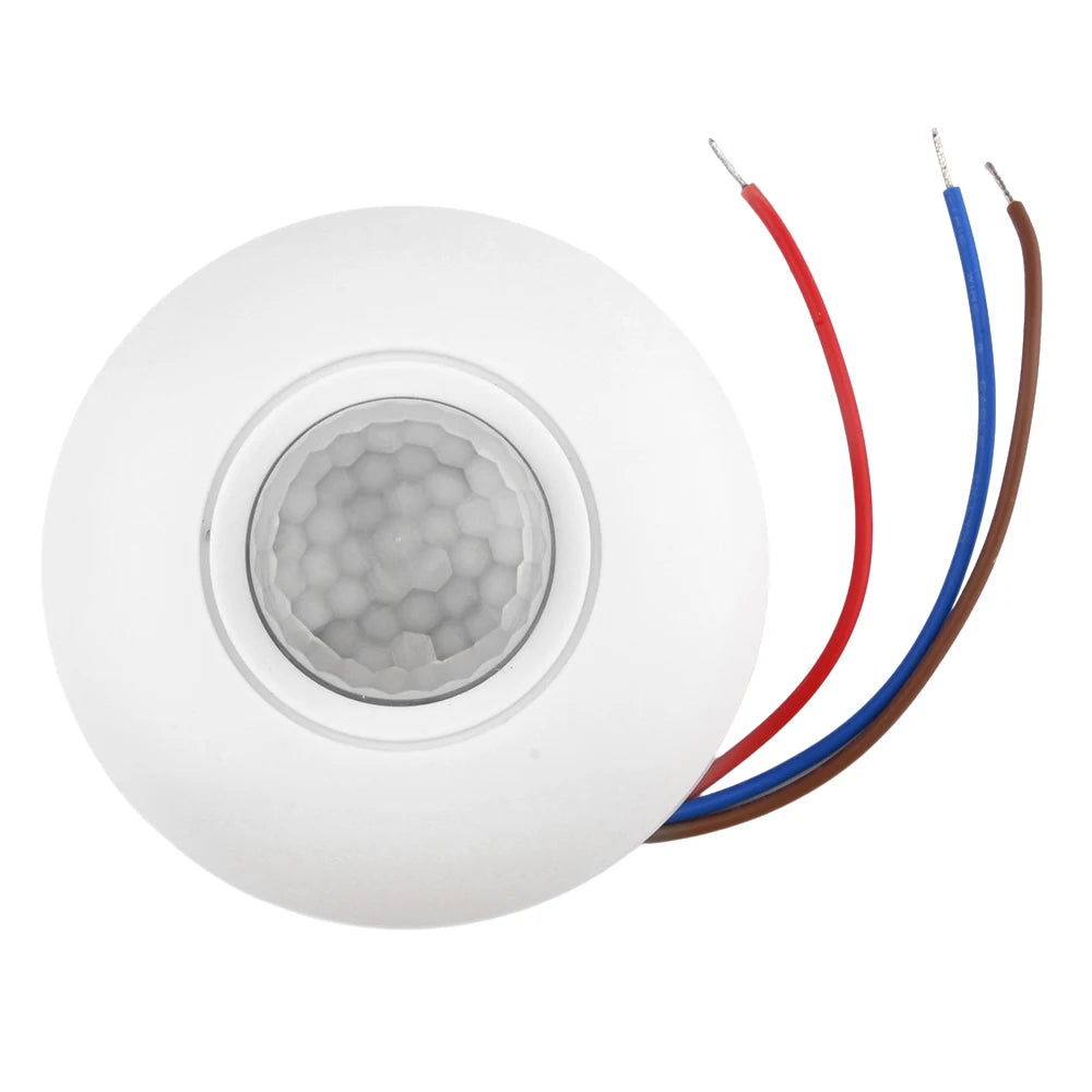AC85-265V Intelligent Human Infrared Sensor Switch Ceiling Sensor Switch for Ceiling 360℃ Motion Sensor Light Switch Wholesale Oasis Select