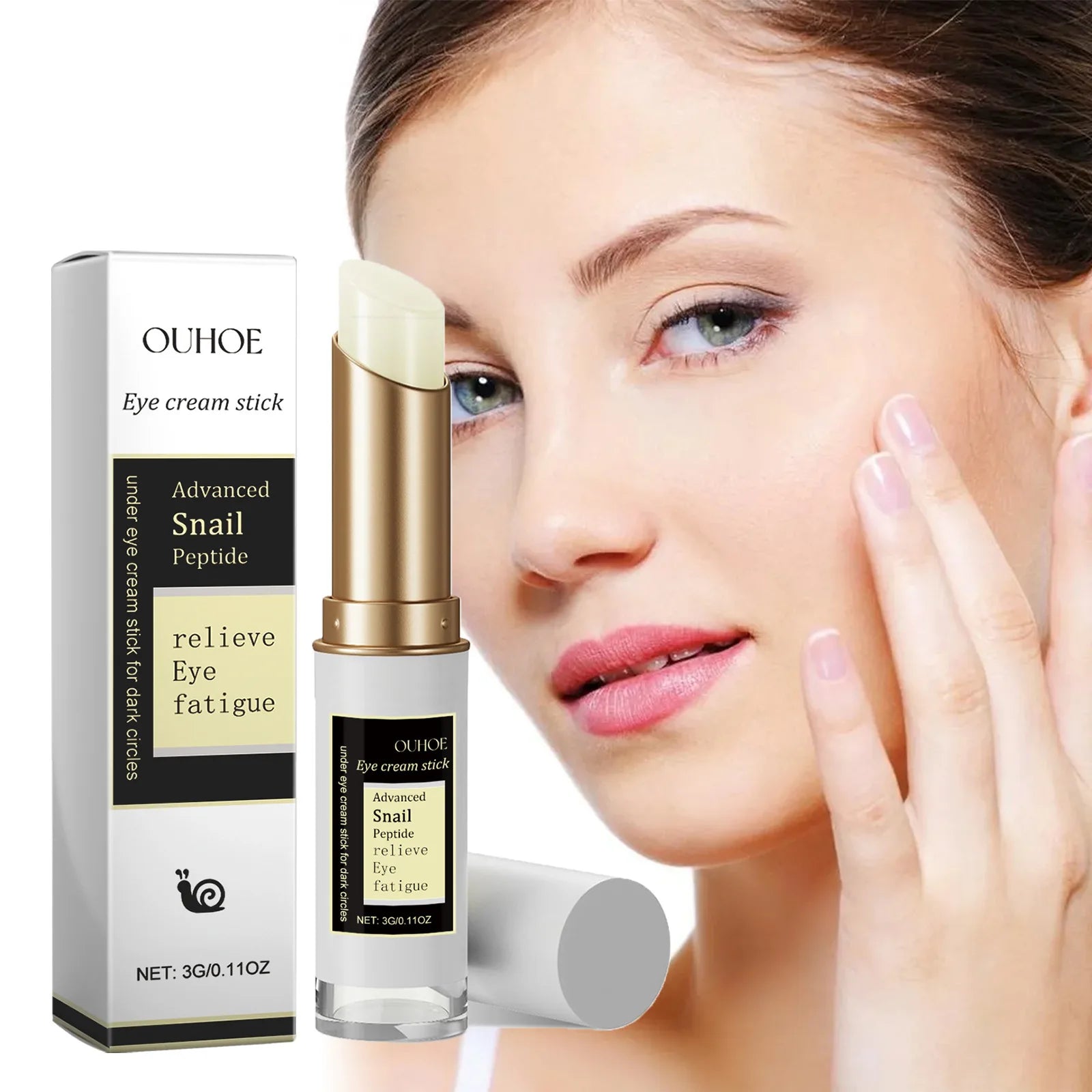 OUHOE Snail Collagen Eye Cream Stick – Dark Circles & Wrinkles Eye Cream Stick Oasis Select