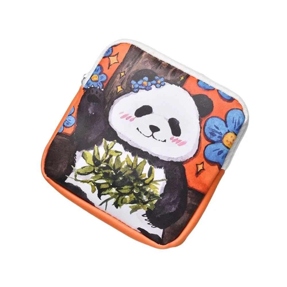 Cute Panda Waterproof PU Storage Pouch | Multi-Purpose Bag
