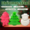3PCS Christmas Gift Box Soap, Christmas Tree Santa Claus Snowman Shaped Handmade Soap, Three in One, Gentle Cleaning Oasis Select 270g