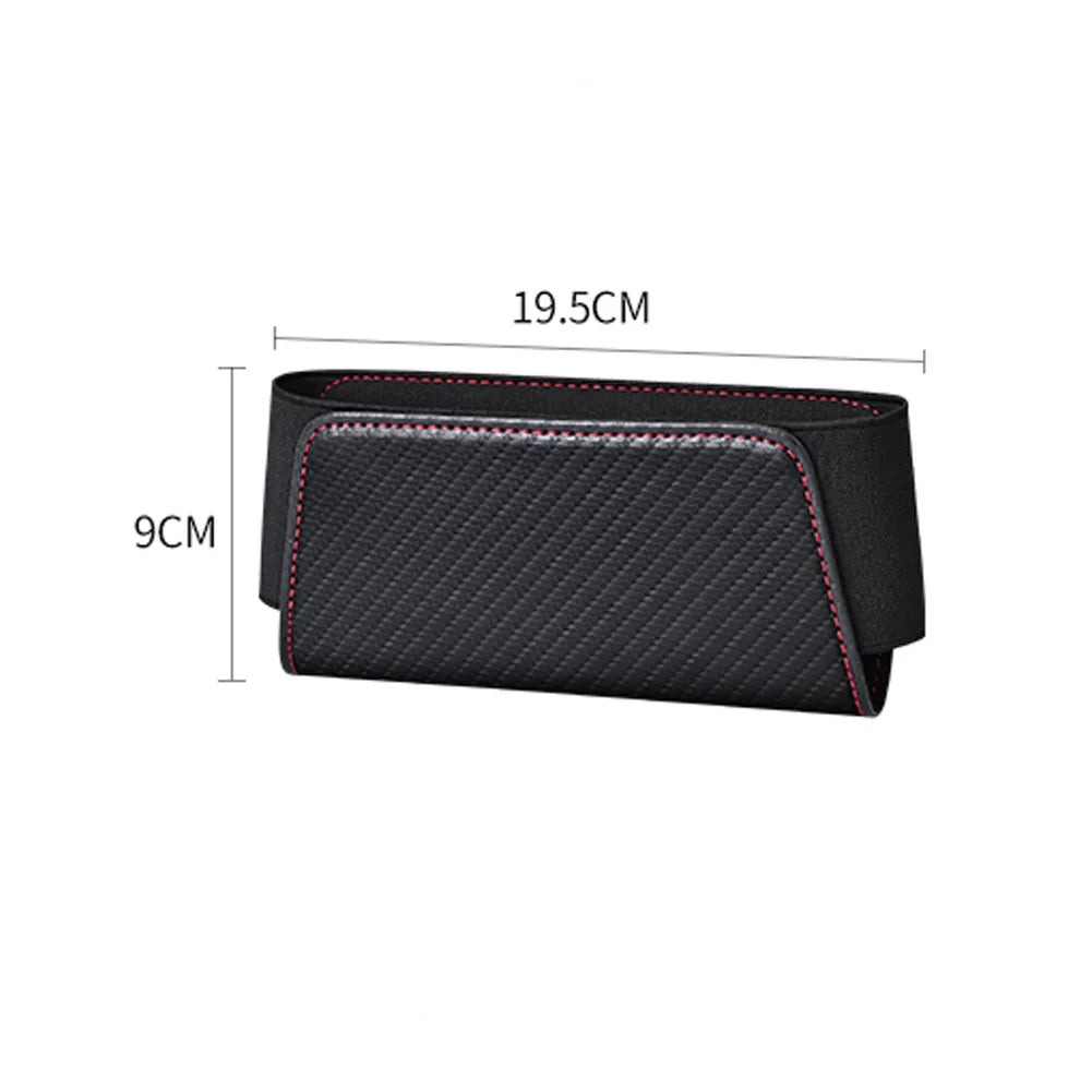 Self-Adhesive Car Storage Pocket PU Leather Organizer