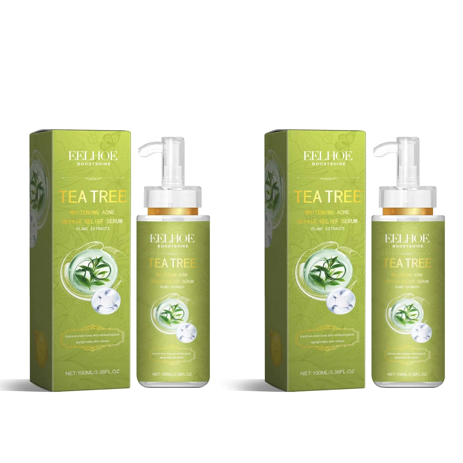 EELHOE Tea Tree Anti-Acne Face Serum – Shrink Pores 100ml Anti-Acne Face Serum Oasis Select 2Pcs 100ml