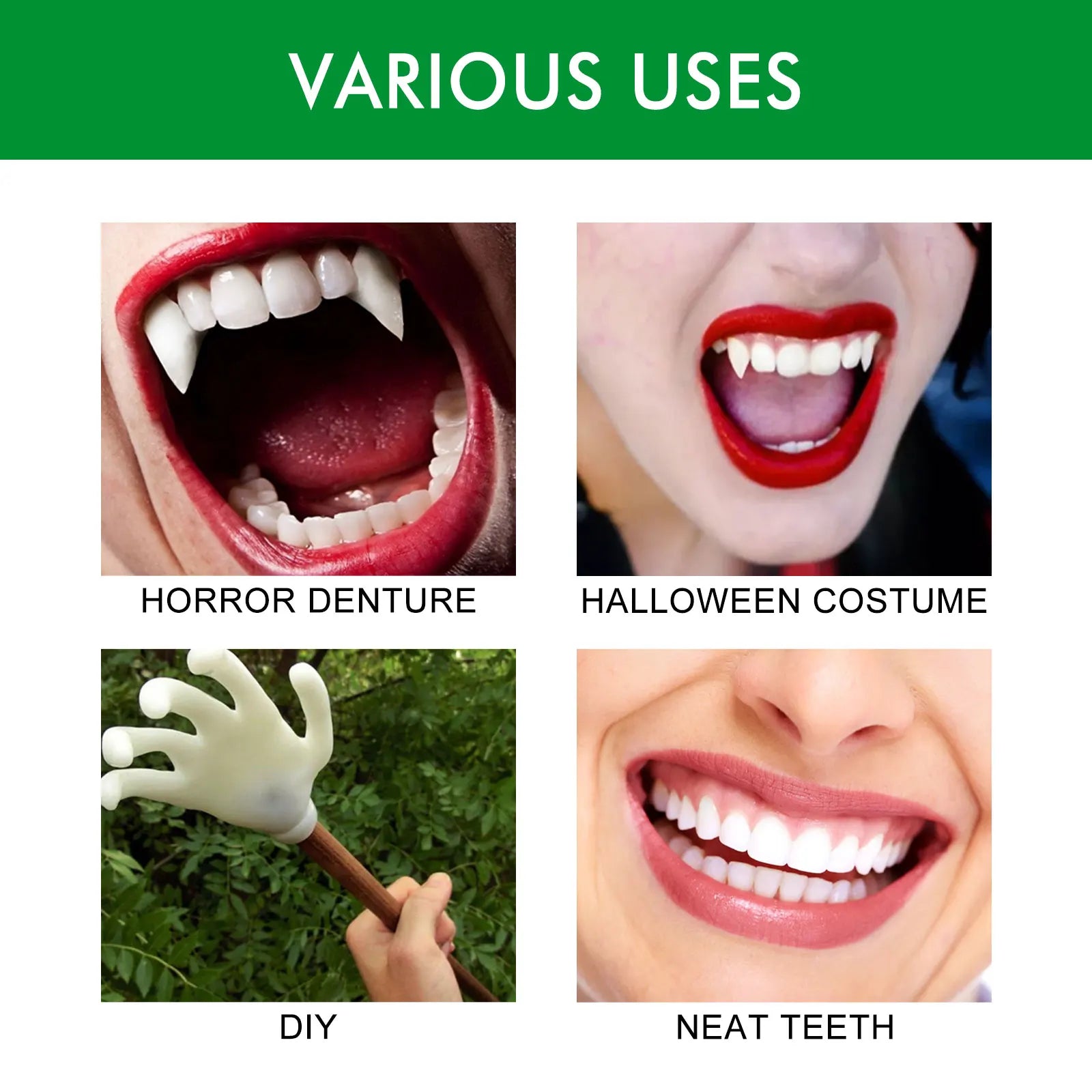 Temporary Tooth Kit, Moldable Dental Gel for Film & Ball Cosplay, Temporary Teeth Repair & Natural Dental Gap Filling Oasis Select