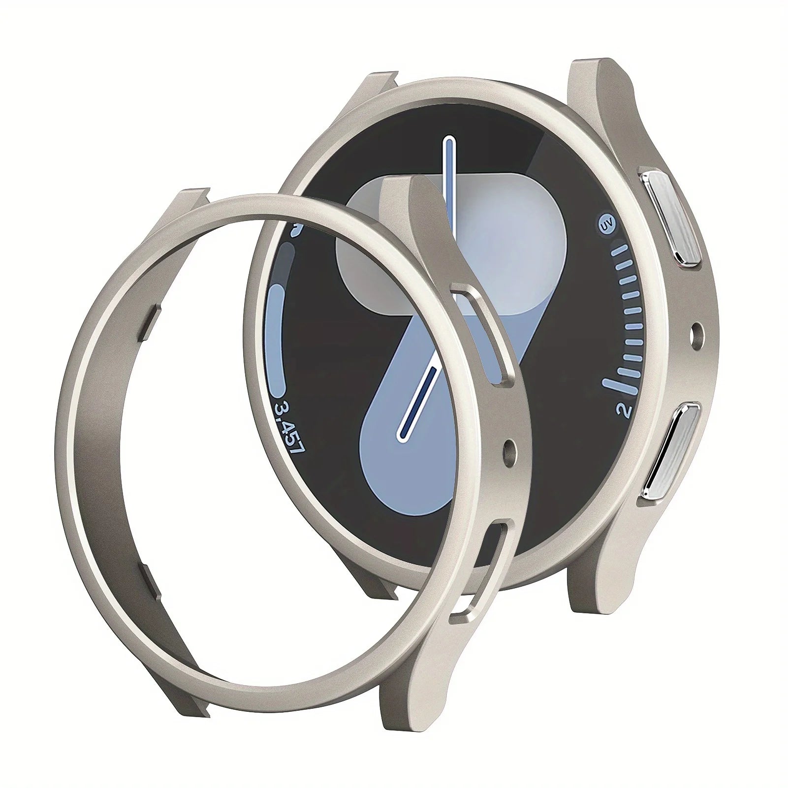 Samsung Galaxy Watch 7 Hard PC Case – 40mm & 44mm Bumper Smartwatch Bumper Case Oasis Select Titanium Galaxy watch7 40mm