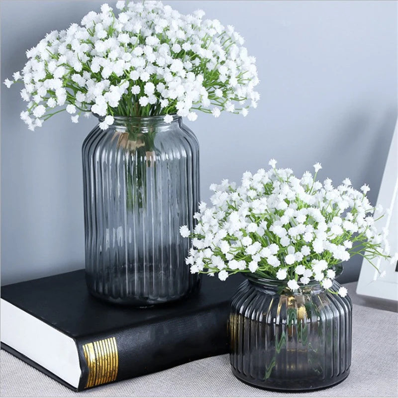 White Babys Breath Flowers Artificial White Fake Flowers Gypsophila DIY Floral Bouquets Arrangement Wedding Home Decor Oasis Select
