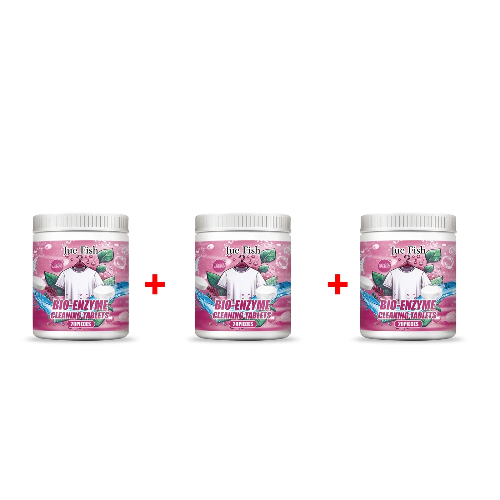 Bio Enzyme Cleaning Tablets Strong Decontamination Remove Stubborn Dirt Prevent Clothing Fading Whitener Clothing Stains Remover Oasis Select 3 X 20pcs