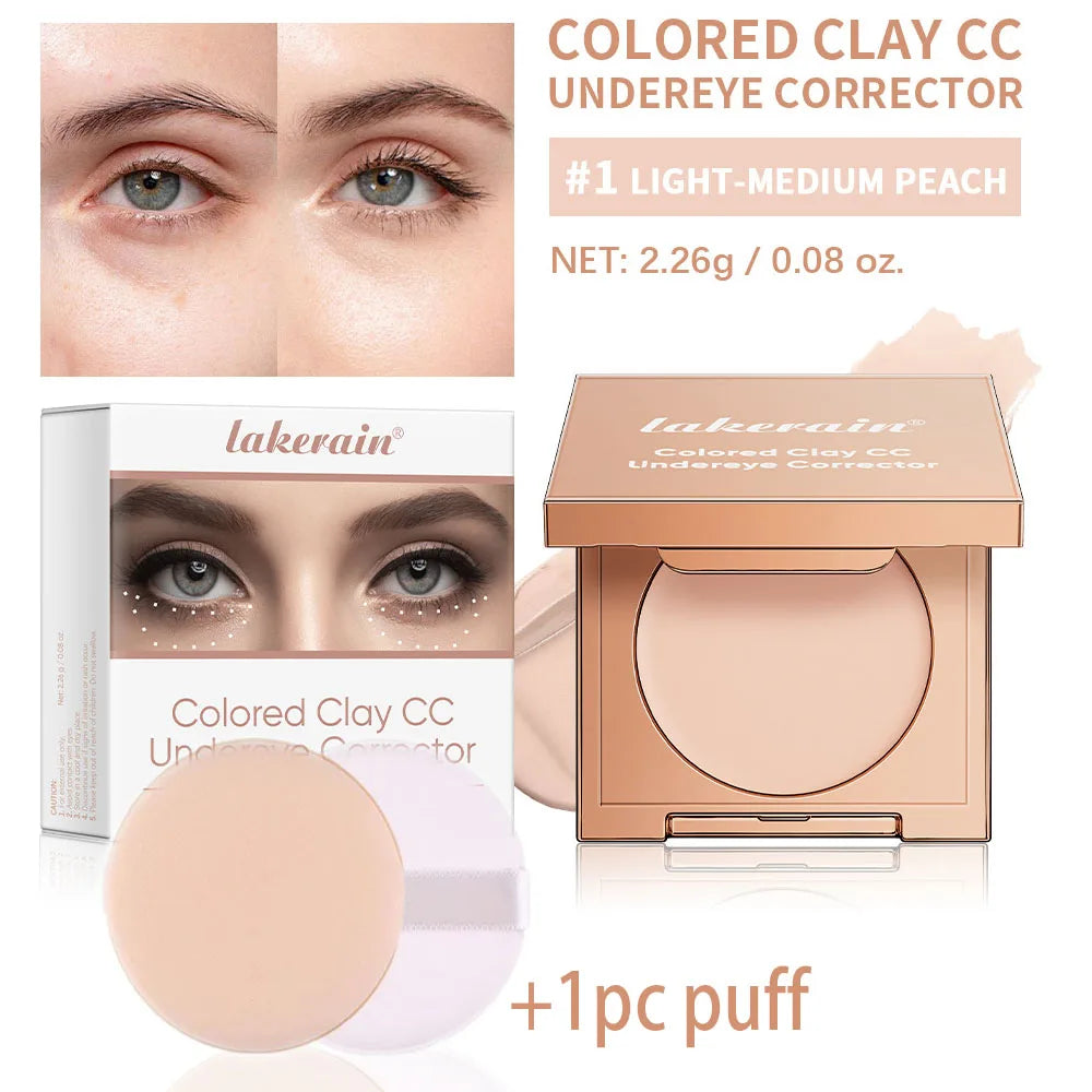 CC Undereye Color Corrector – Waterproof Full Coverage Concealer Undereye Concealer Oasis Select and puff 2