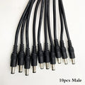 10pcs 5.5x2.1 Plug DC male or Female Cable Wire Connector For 3528 5050 LED Strip Light Oasis Select male