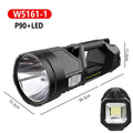 Powerful XHP70 LED Flashlight Solar Charging Searchlight Long Range USB Rechargeable Camping Lantern Multifunctional Work Light Oasis Select W5161-1 large