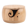 LIKE WISH Wooden Yarn Bowl Yarn Bowls With Lid For Knitting Crochet Yarn Ball Holder For DIY Knitting Crocheting Crochet Kit Oasis Select As Shown