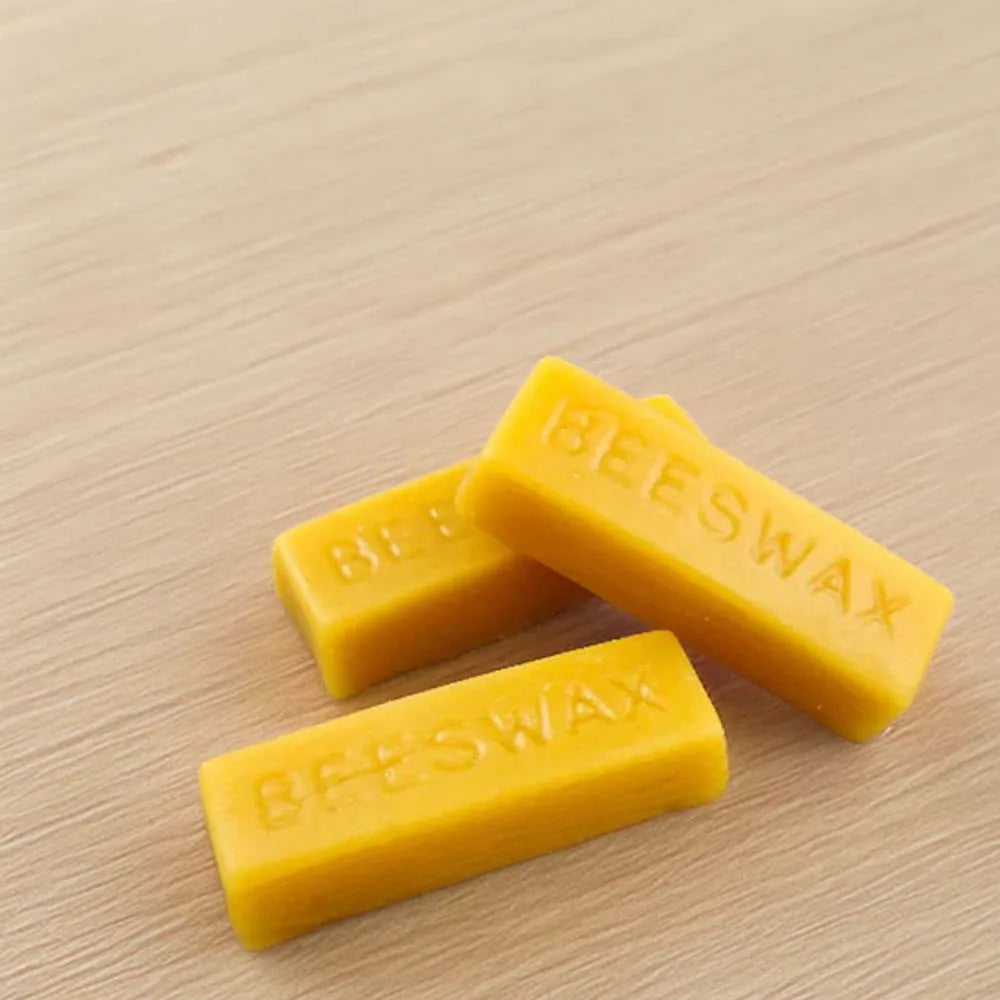 Yellow Beeswax Bars, Natural Beeswax Block Bees Wax Pure Bar Wax for Candle Making Furniture Polish DIY Crafts Oasis Select 3pcs