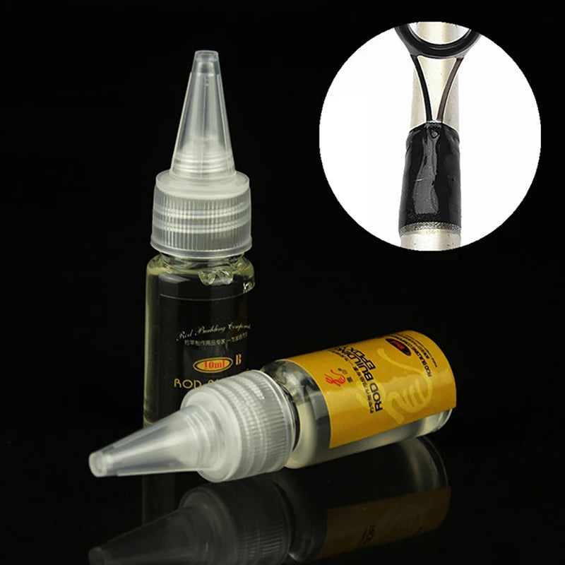 20ml Fishing Rod Glue Fishing Rod Epoxy Resin AB Glue Transparent Glue For Twine Fishing Rods Accessories Fishing Rod Paint Oasis Select