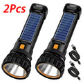 Mikenoon Solar Tactical Flashlight – 500m Range & Power Bank