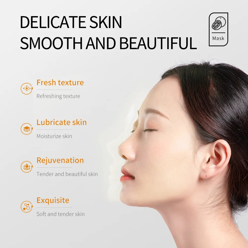 Vitamin C Brightening Facial Mask – Moisturizing & Glow Boost