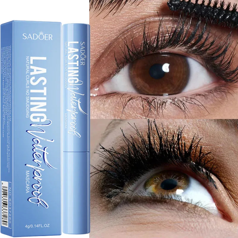 5D Waterproof Mascara Lengthening Eyelashes Women's Make-up Waterproof Mascara Black Silk Fibre Mascara Korean Cosmetics New Oasis Select