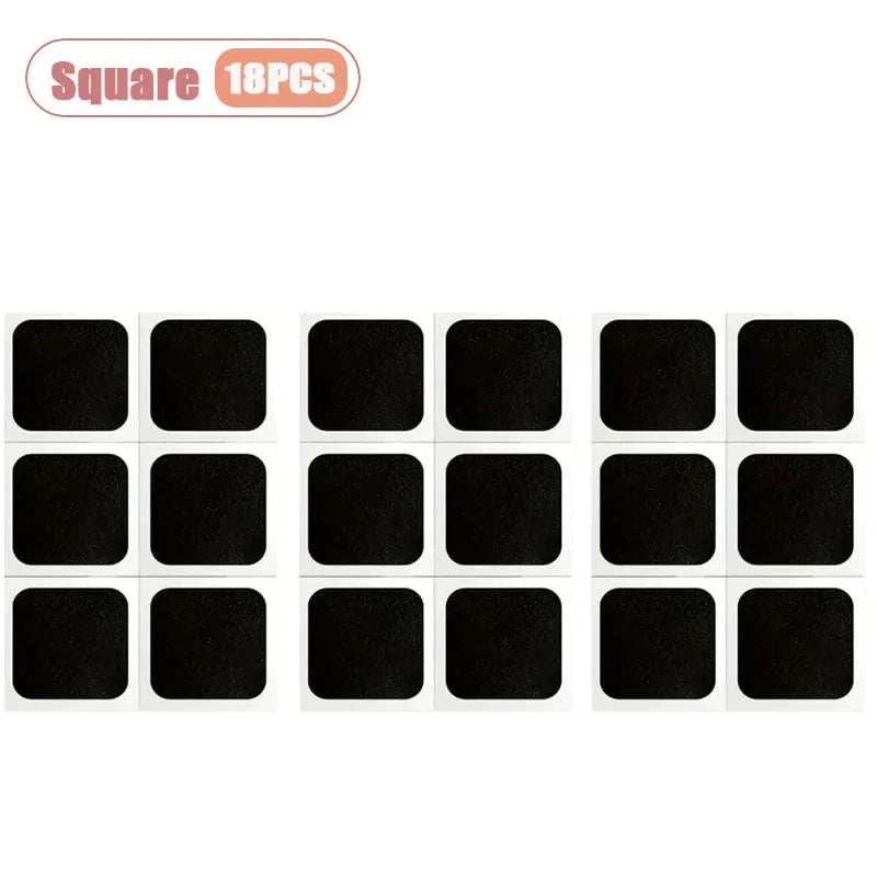 Self-Adhesive Tire Repair Patches No Glue Required for Bicycle and Motorcycle Tubes Quick Puncture Fix Cycling Emergency Kit Oasis Select Square-18PCS