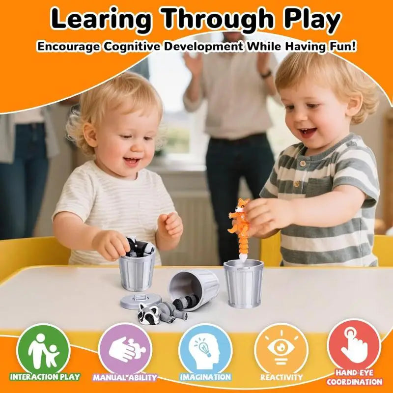 Creativity Plastics 3D Printed Toys Cartoon Flexible Raccoons Animals Figures Articulated Raccoon Fidget Toy Desktop Decoration Oasis Select