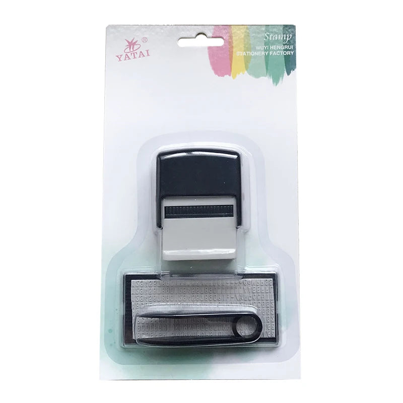 DIY Custom Self-Inking Rubber Stamp Kit – Letters & Numbers