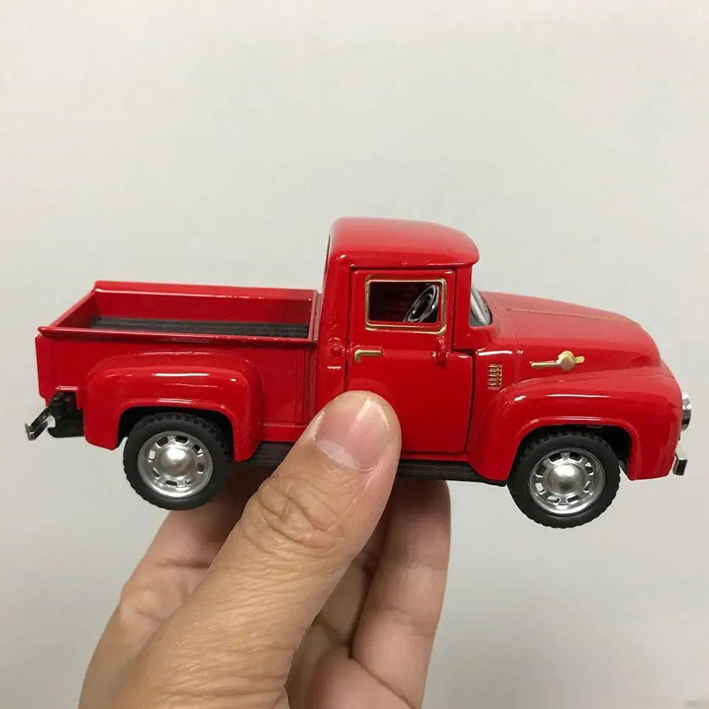 1/32 Vintage Red Diecast Metal Pull-Back Truck Toy | Kids Gift Diecast Truck Toy Oasis Select