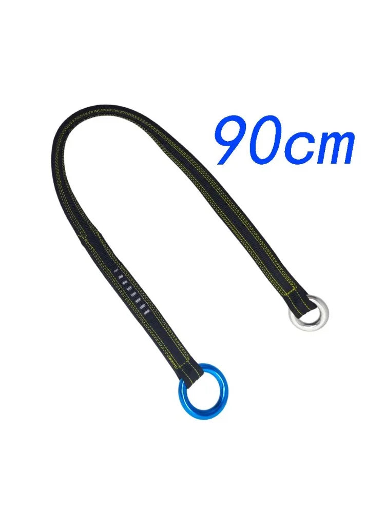 22KN Tree Work Arborist Climbing Rope Friction Saver Loop Belt Sling Wide Flat Nylon Tree Slings Oasis Select 90cm