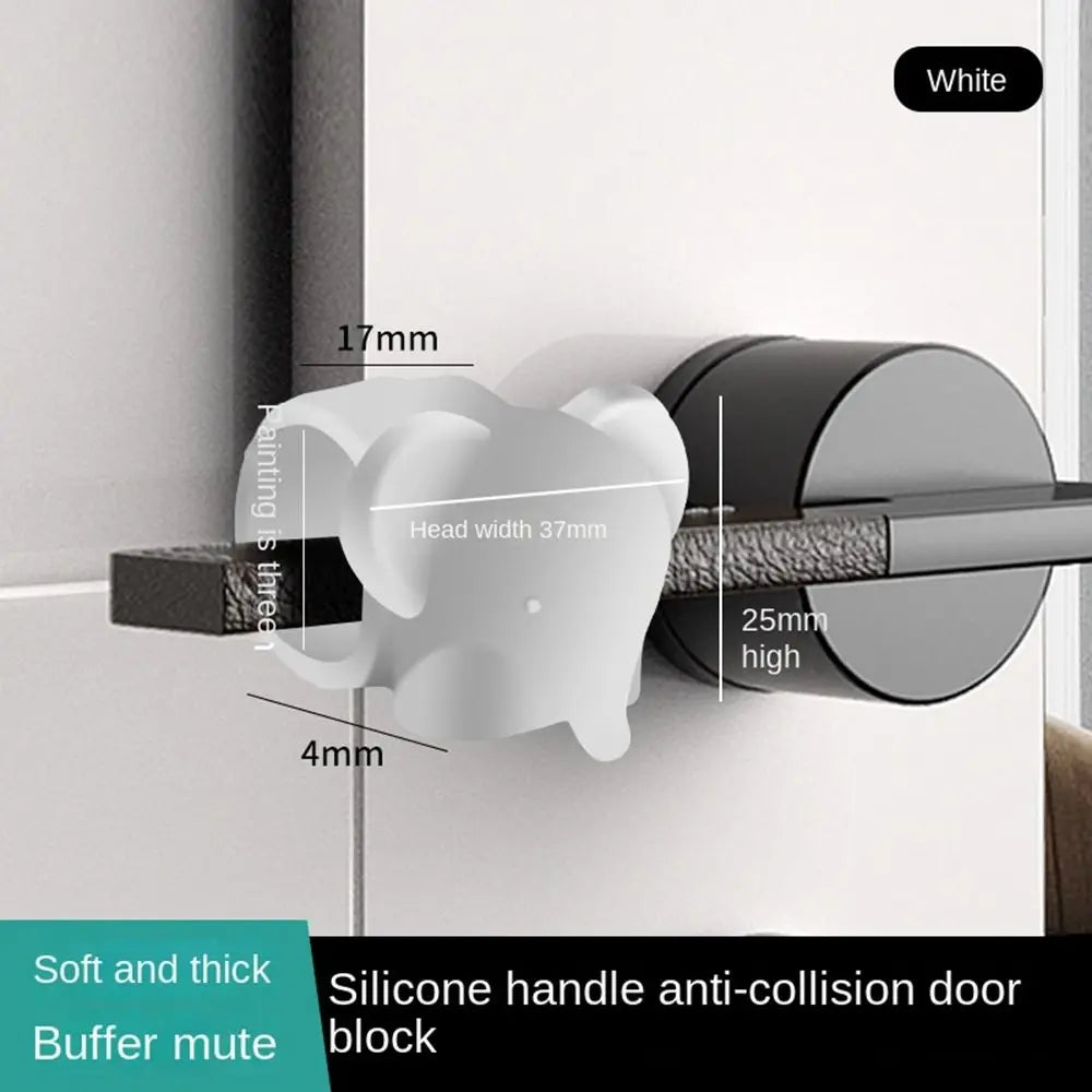 New Silicone Door Stopper Wall Protectors Anti-damage Door Handle Anti Collision Furniture Fittings Protection Mat Door Oasis Select