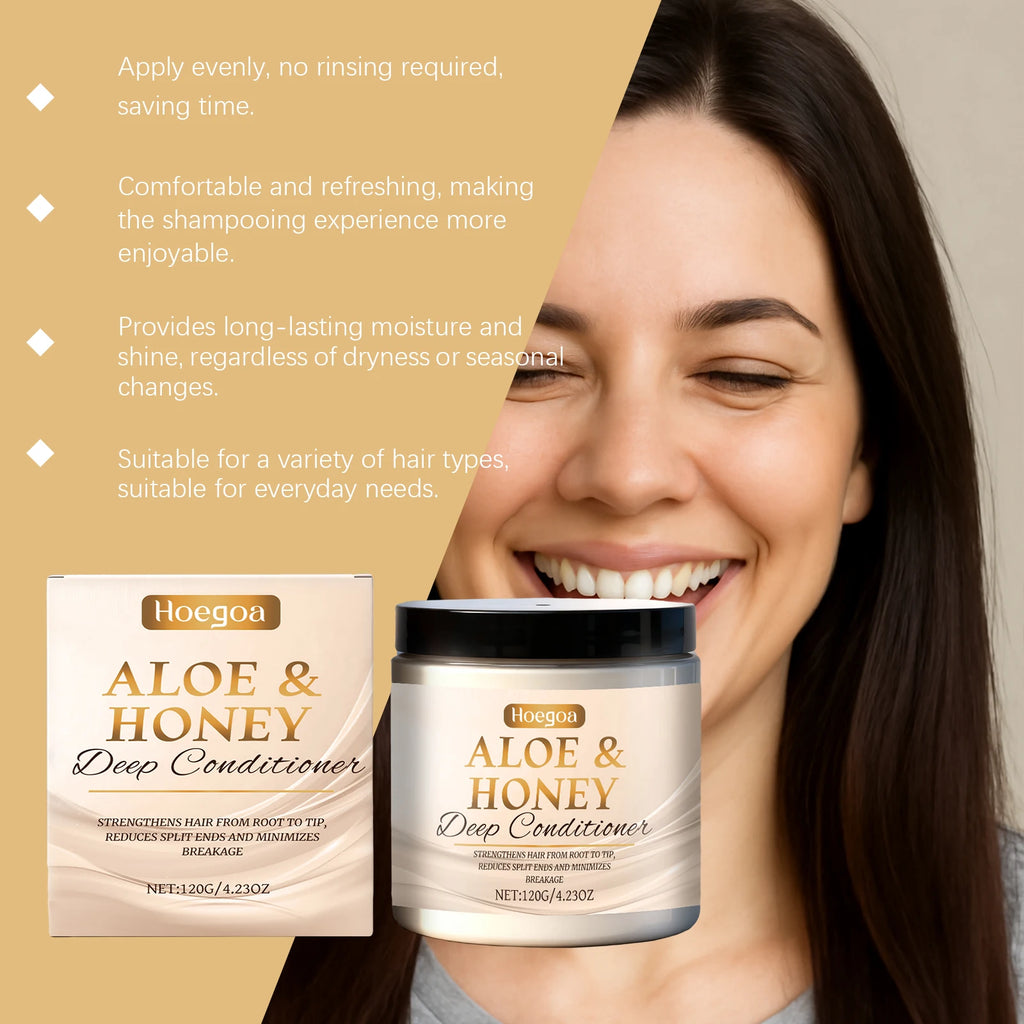 Honey Conditioner Moisturizing and Shiny Hair Volumizing Hair Care Smooth and Nourishing Long-Lasting Fragrance Conditioner Oasis Select