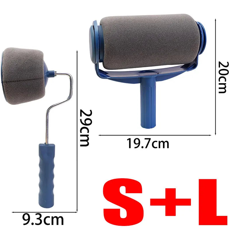 Paint Roller Brush Built in Paint Container Efficient Wall Paintings Tool Foam Roller Leak Proof Home Renovation Paintings Brush Oasis Select S And L