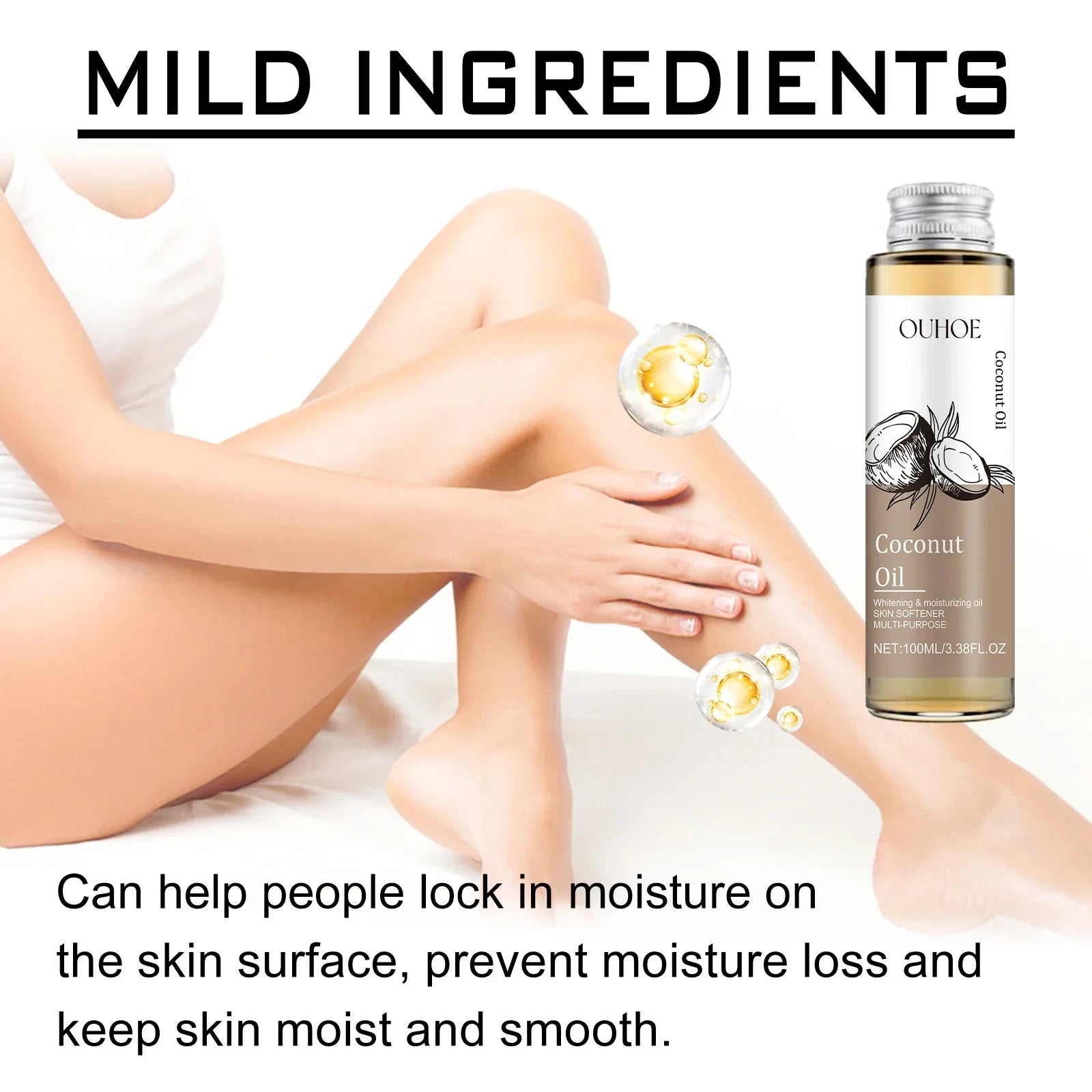 Pure Cold Pressed Coconut Oil – Hair, Skin & Makeup Remover Multipurpose Beauty Oil Oasis Select