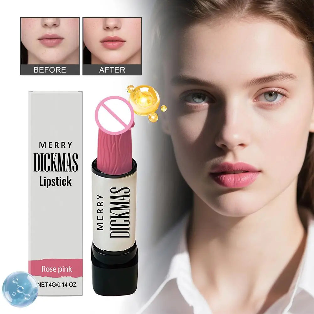 Funny Matte Velvet Lipstick – Long Lasting Gag Gift for Women Matte Lipstick Oasis Select 04 rose pink