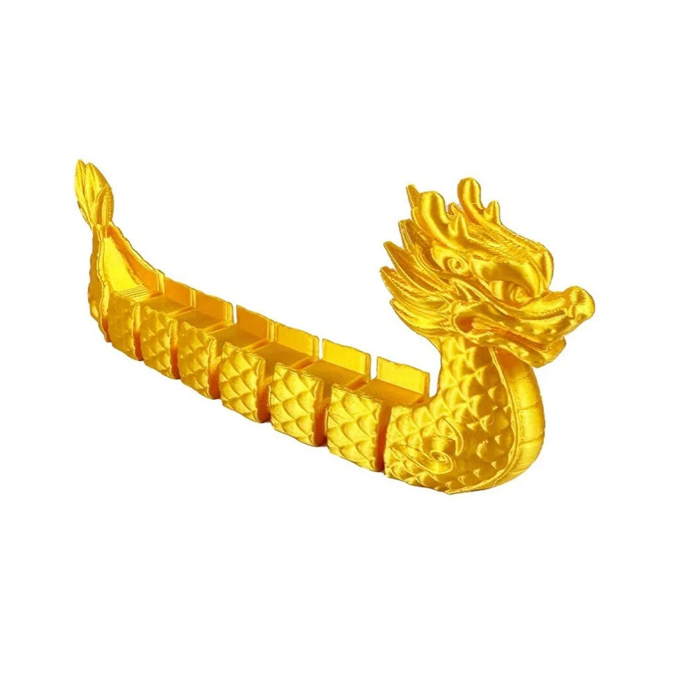 3D Printed Articulated Chinese Dragon Figurine & Key Holder
