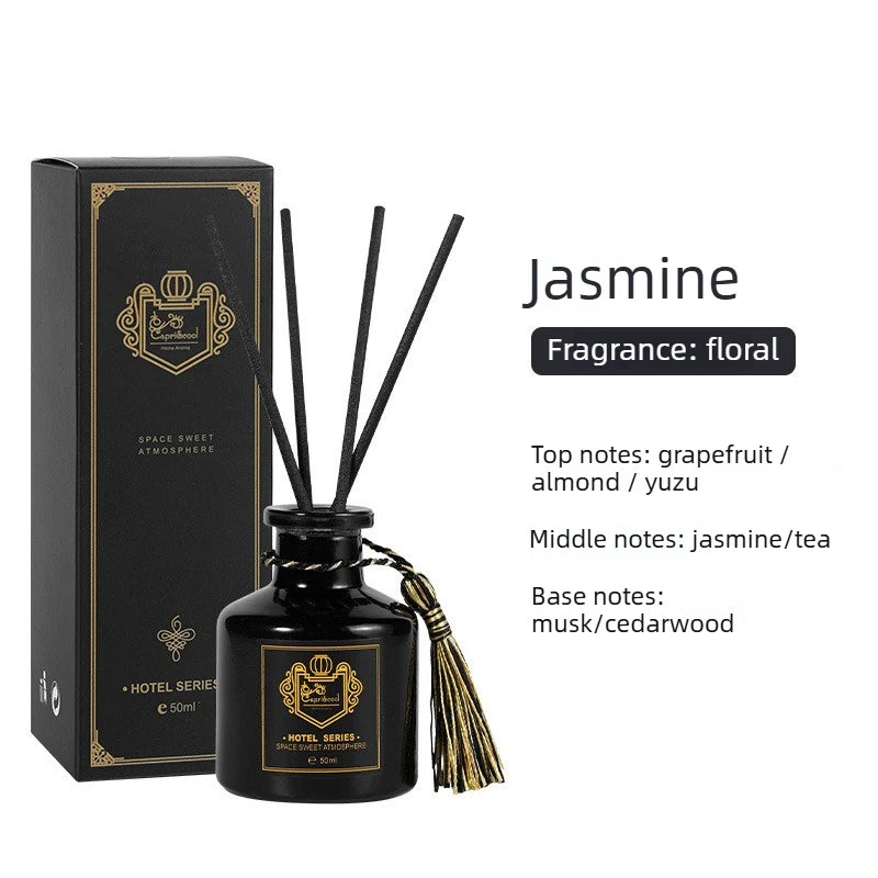 1 Bottle Reed Diffuser Sets with Fragrance Expanding Stick,Healton Shangri-La Hotel Aromatherapy Air Freshener Home Fragrance Oasis Select jasmine 50ml