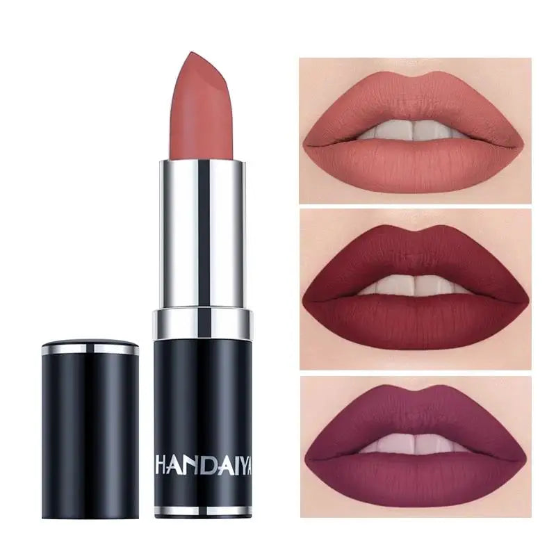 Handaiyan 12-Color Matte Velvet Lipstick – Long-Lasting Coverage