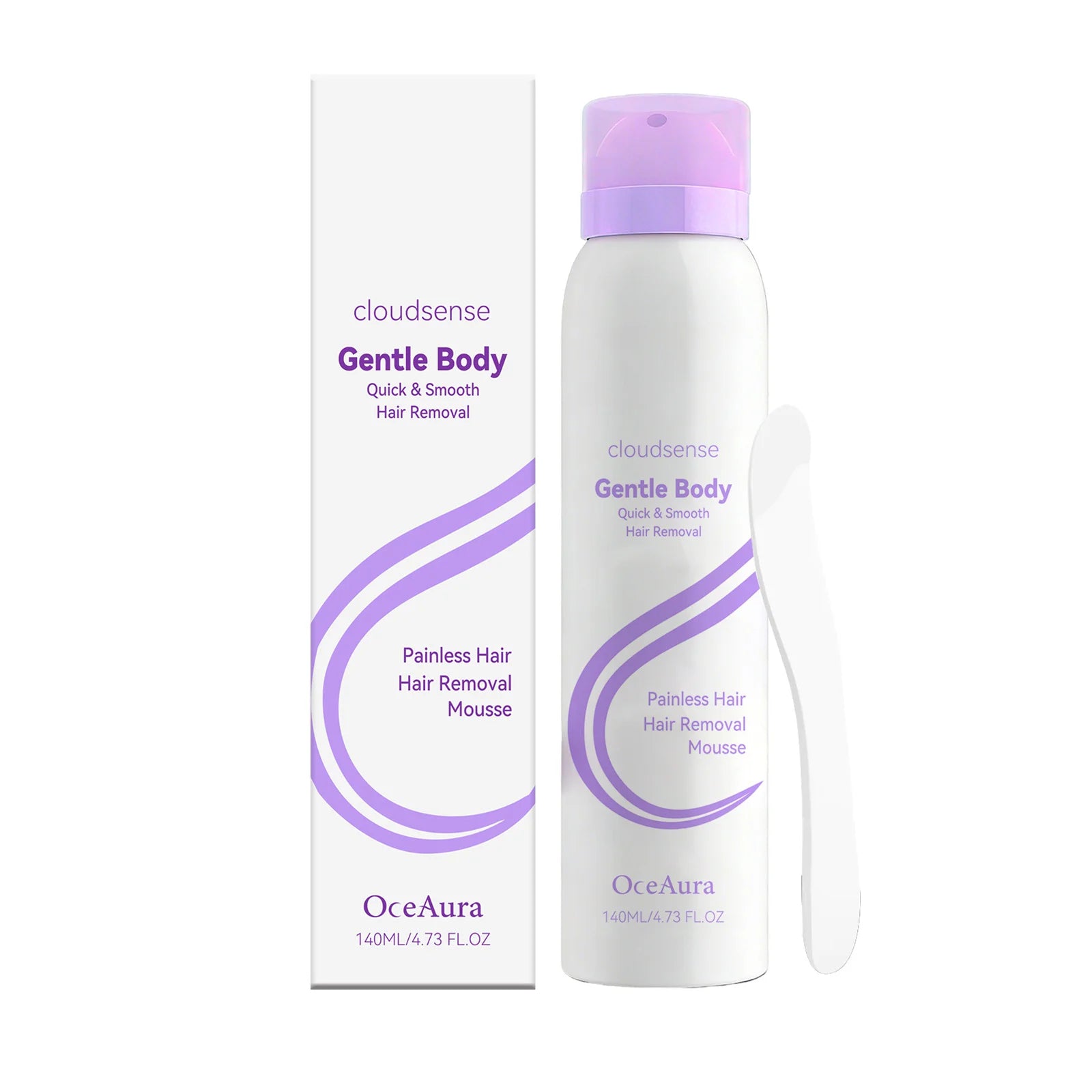 OceAura Painless Hair Removal Spray – Growth Inhibitor 140ml Depilatory Spray Oasis Select 140ml boxed